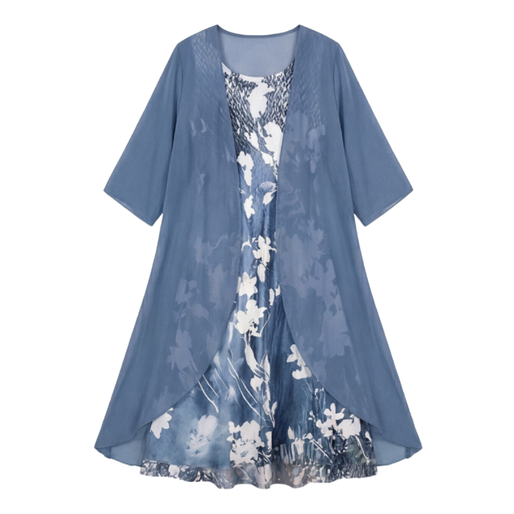 Floressa™ – Floral Two Piece Dress Set
