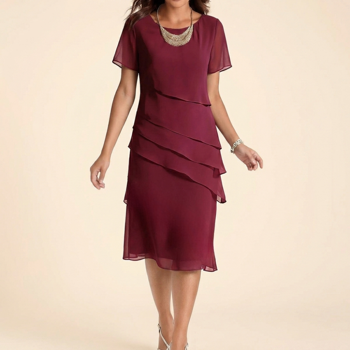 Velara™ – Elegant Midi Dress