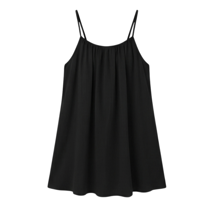 A-Line Sundress with Open Back Detail - Lightweight Summer Dress