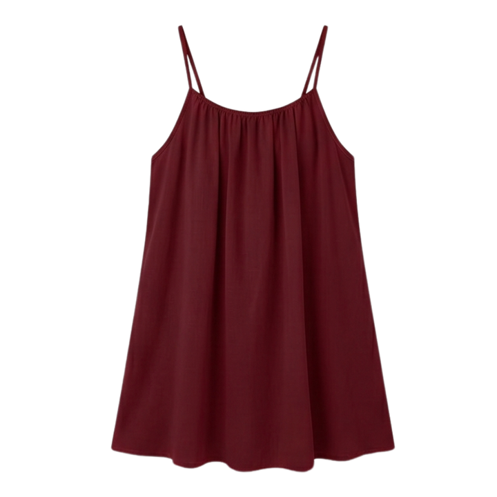 A-Line Sundress with Open Back Detail - Lightweight Summer Dress