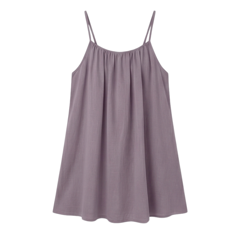 A-Line Sundress with Open Back Detail - Lightweight Summer Dress