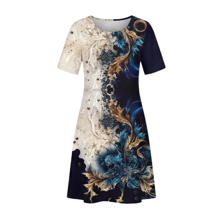 Floral A-Line Summer Dress with Pockets for Women