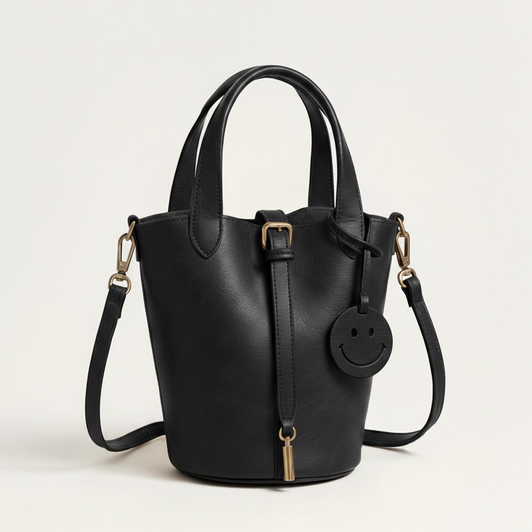 Clara | Sac à sourire en cuir
