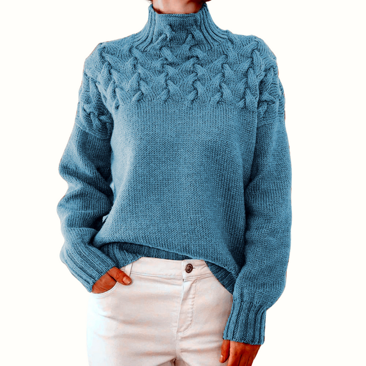 Elena | Cuello Alto Tejido y Cálido