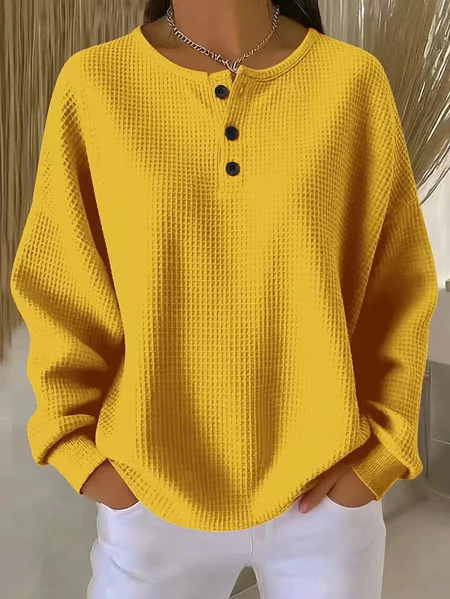 Aurelie | Henley de Punto Waffle