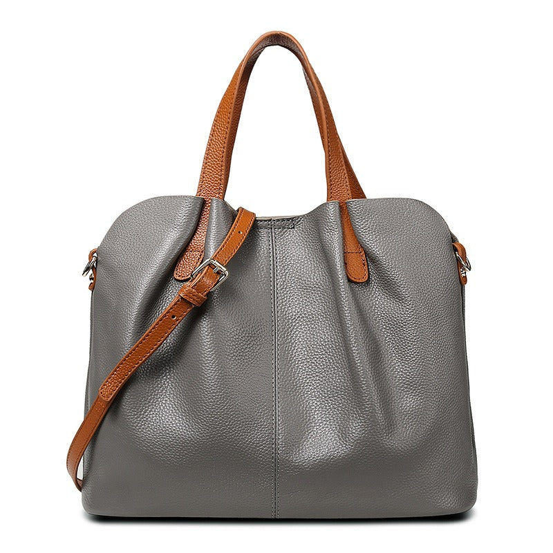 Alana | Sacs à main en cuir véritable, cuir de vachette de première couche, grain litchi, sac à main pour femme