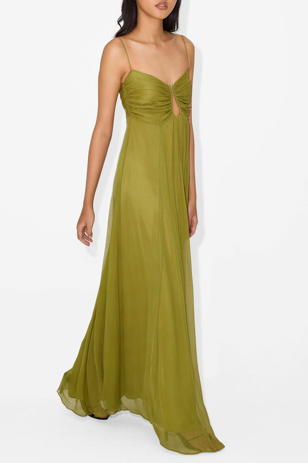 Halter Maxi Dress for Women - Elegant A-Line Silhouette