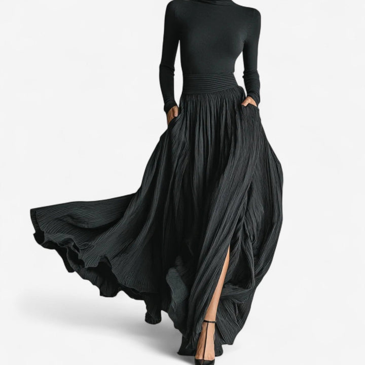 Linara™ – High Waisted Maxi Skirt Dress
