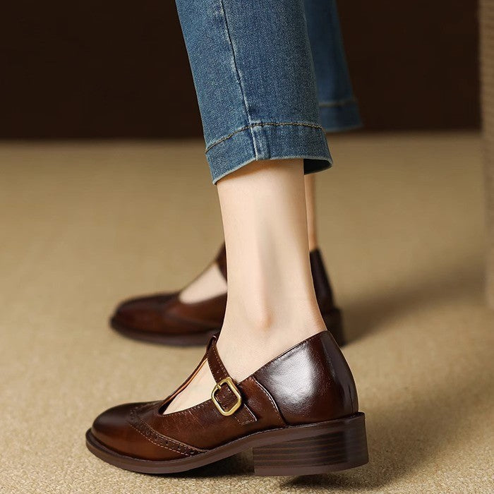Ysolenne | Mary Janes Elegantes con Tira en T