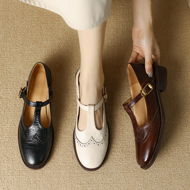 Ysolenne | Mary Janes Elegantes con Tira en T