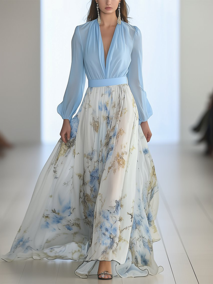 Penelope | Blumiges Maxikleid