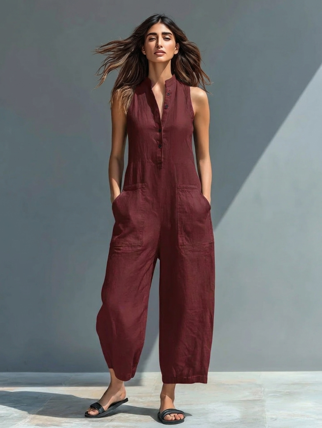 Lucinda | Eleganter ärmelloser Jumpsuit
