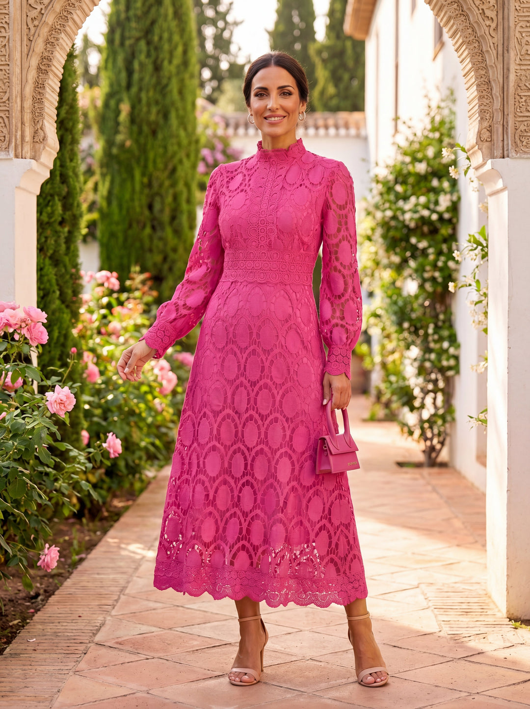 Carmona | Langärmeliges Rollkragenkleid