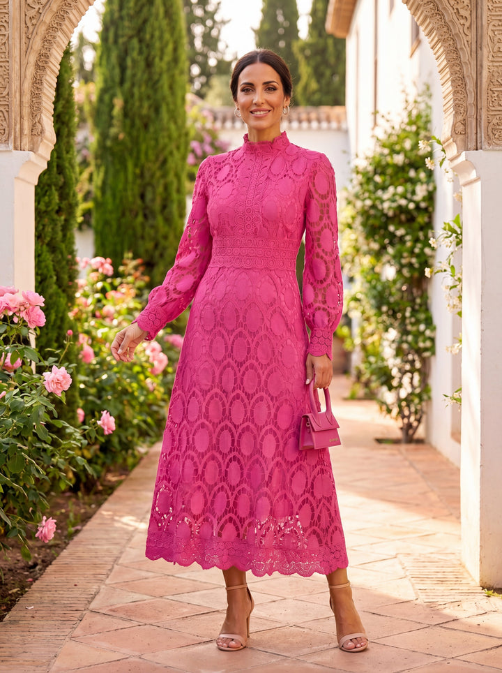 Carmona | Langärmeliges Rollkragenkleid