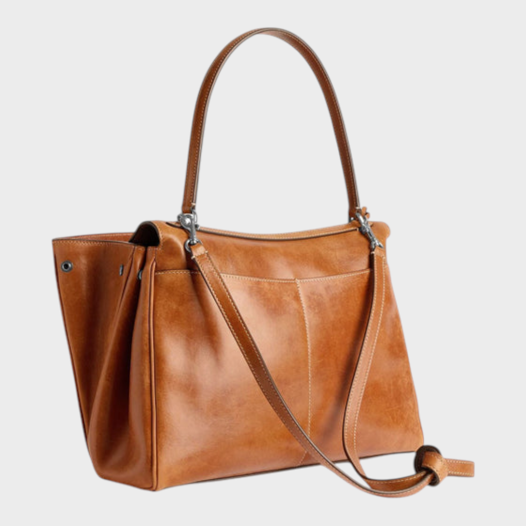 Libby | Sac à main en cuir doux minimaliste et luxueux