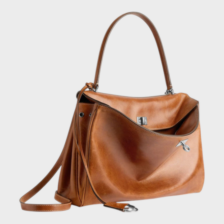 Libby | Sac à main en cuir doux minimaliste et luxueux