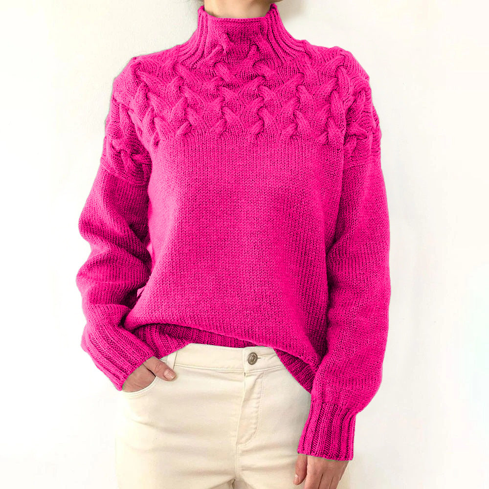 Elena | Cuello Alto Tejido y Cálido