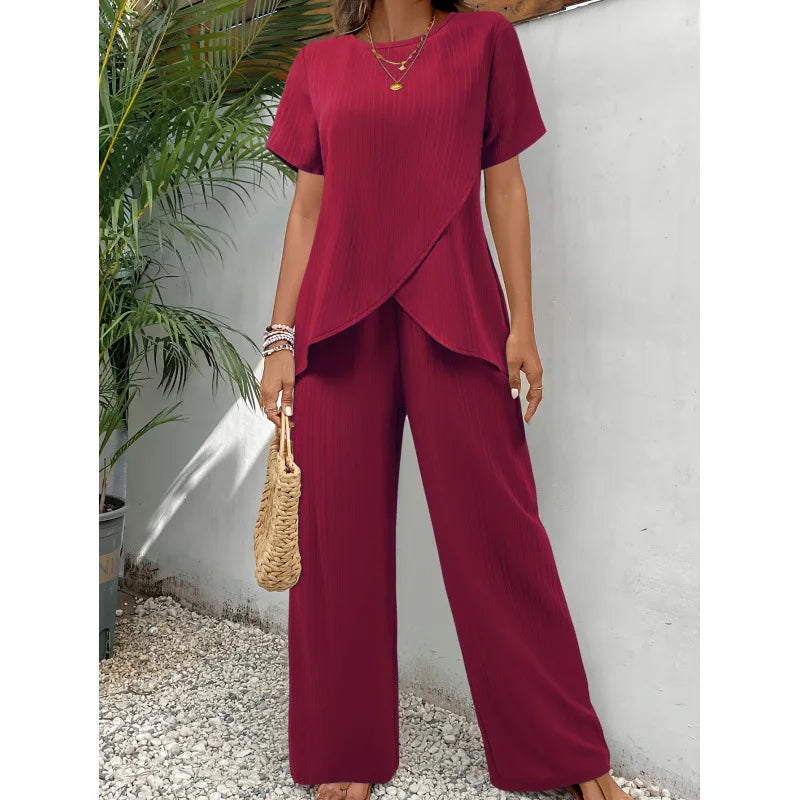 Lorrina™ Elegantes weiches zweiteiliges Set