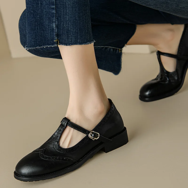 Miana | Mary Janes con Correa en T Pulida