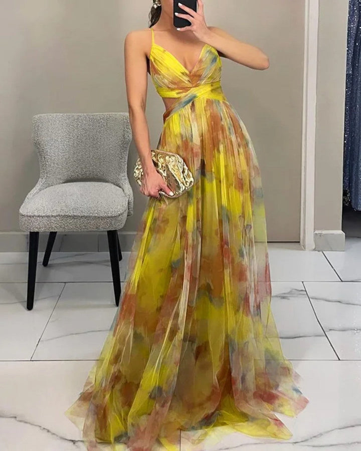 Marbella | Maxikleid mit Spaghettiträgern