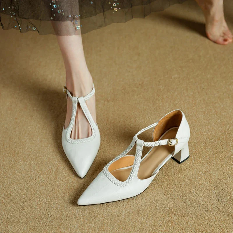 Josephine | Tacones Clásicos de Cuero