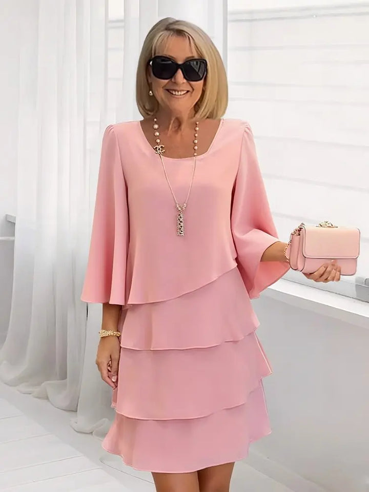 Catherine™ | Elegant Comfort Ruffle Dress