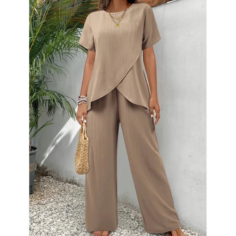 Lorrina™ Elegantes weiches zweiteiliges Set