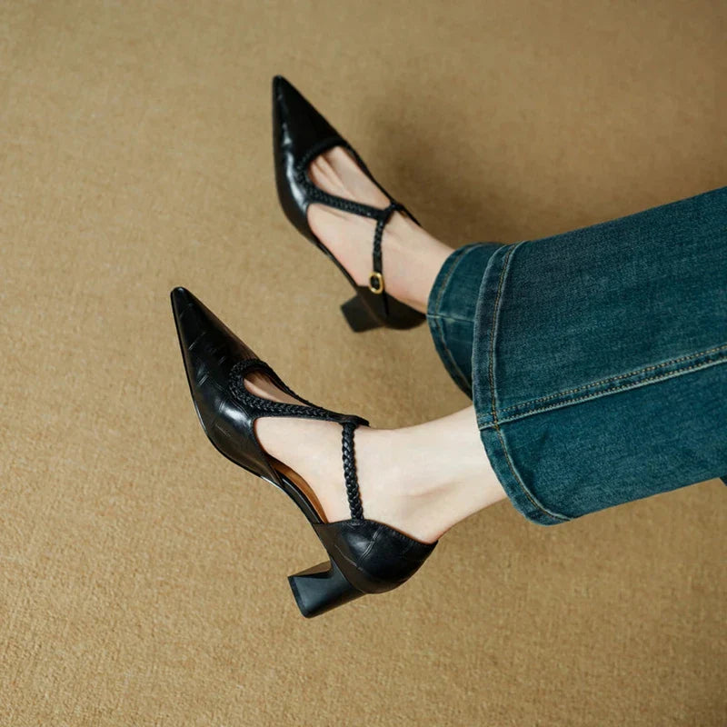 Josephine | Tacones Clásicos de Cuero