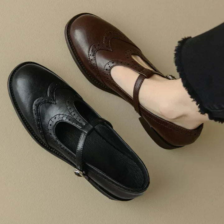 Miana | Mary Janes con Correa en T Pulida