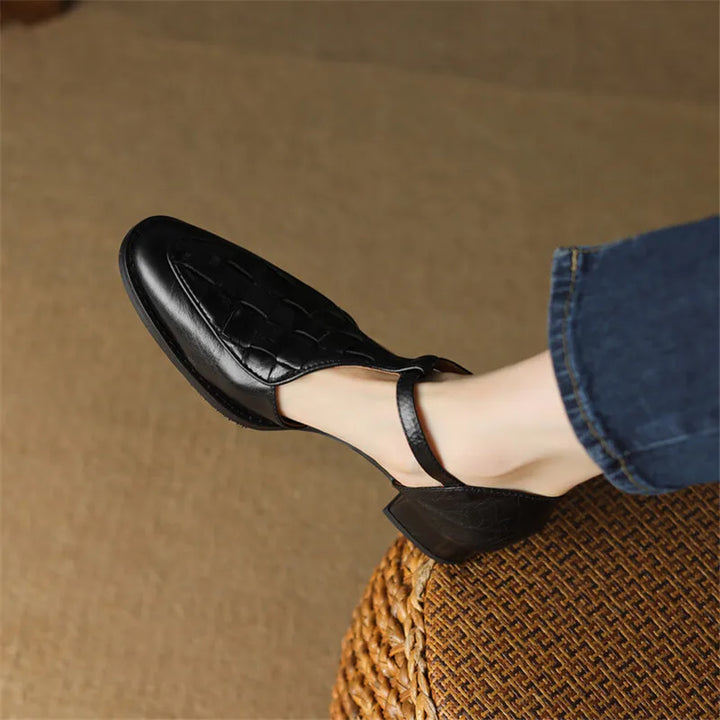 Celeste | Tacones Vintage con Correa
