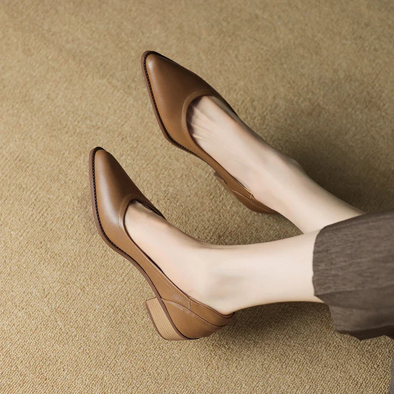 Michela | Chaussures élégantes à talon moyen