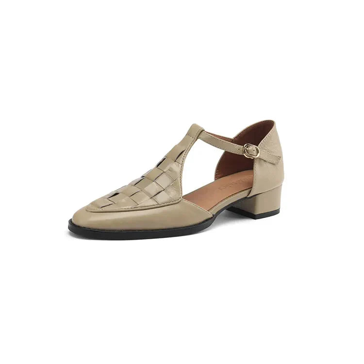 Celeste | Tacones Vintage con Correa