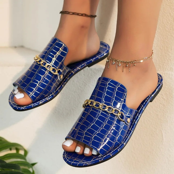 Mira | Chinelo de Praia com Salto Anabela Luxuoso™