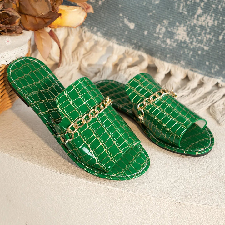 Mira | Chinelo de Praia com Salto Anabela Luxuoso™