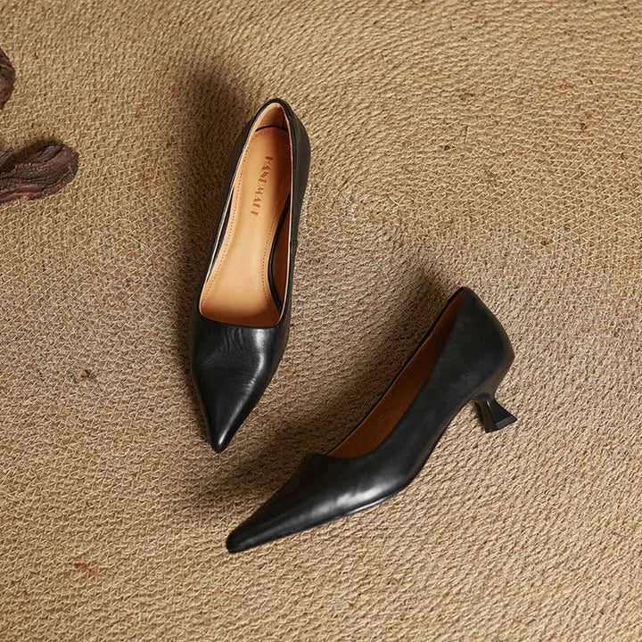 Sarah | Zapatos de Cuero Refinados con Punta Fina