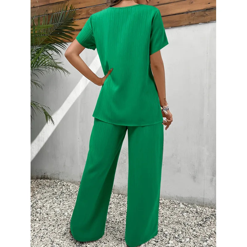 Lorrina™ Elegantes weiches zweiteiliges Set