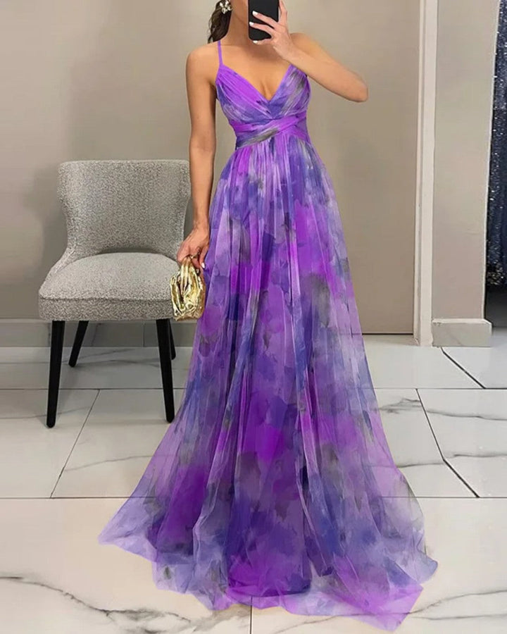 Marbella | Maxikleid mit Spaghettiträgern