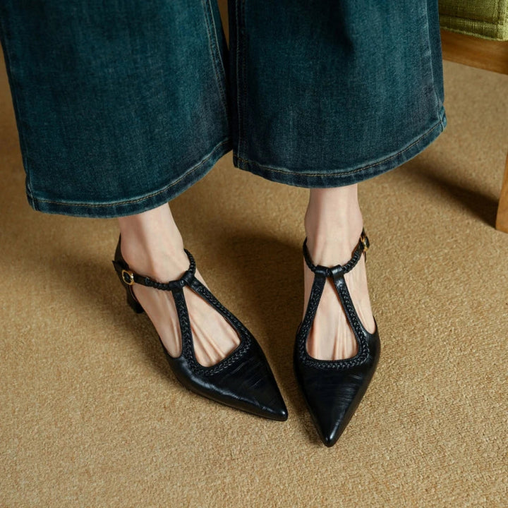 Josephine | Tacones Clásicos de Cuero