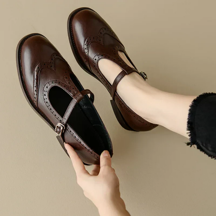 Miana | Mary Janes con Correa en T Pulida