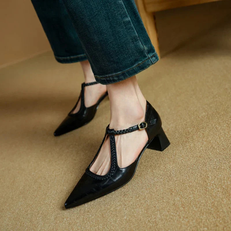 Josephine | Tacones Clásicos de Cuero