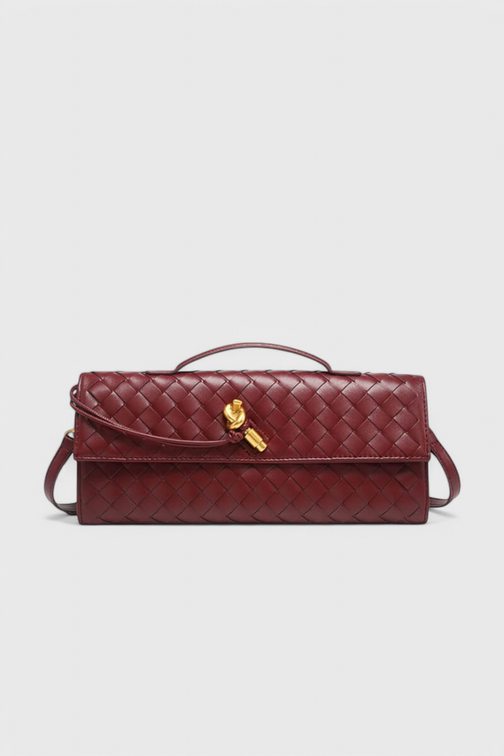 Sac pochette Mélanie avec détail nœud doré