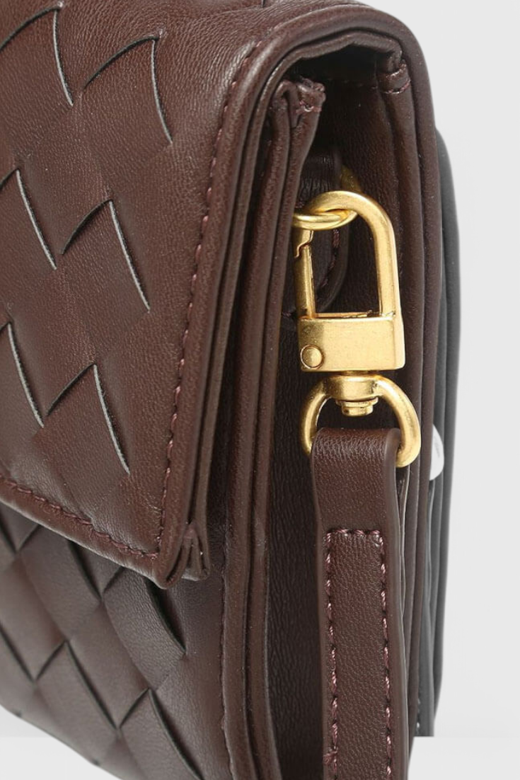 Sac pochette Mélanie avec détail nœud doré