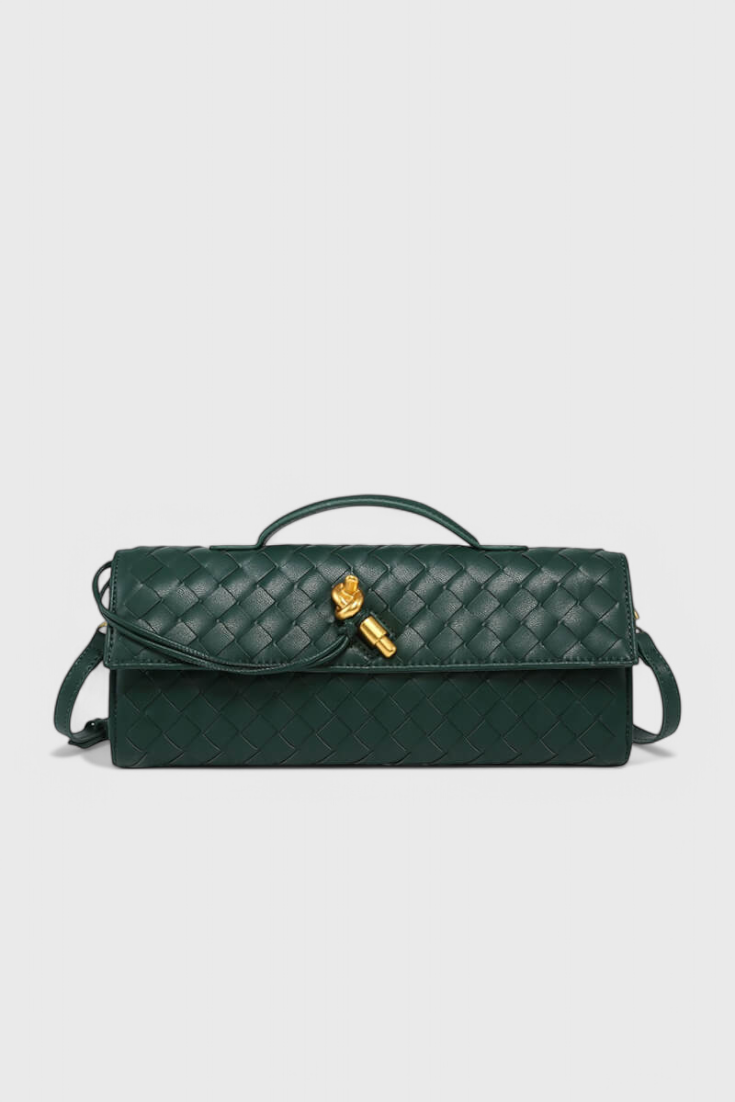 Sac pochette Mélanie avec détail nœud doré