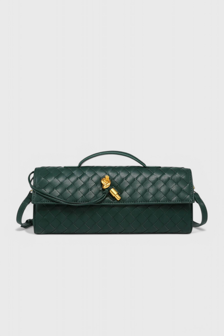 Sac pochette Mélanie avec détail nœud doré
