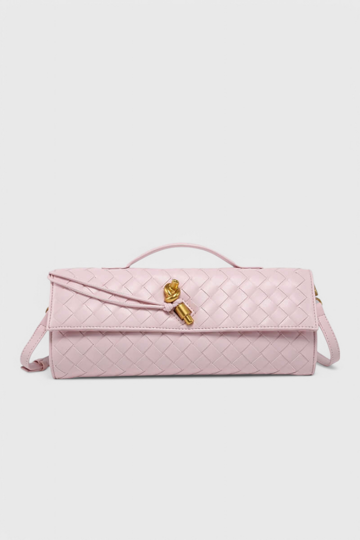 Sac pochette Mélanie avec détail nœud doré