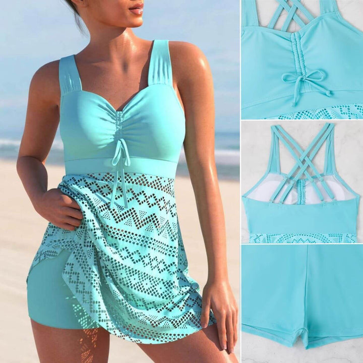 Grace™ | Tankini plavky s řasením a sukní