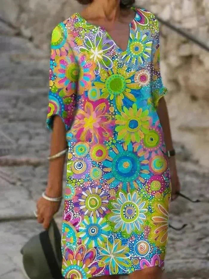 Bailey | Vibrant Floral Midi Dress