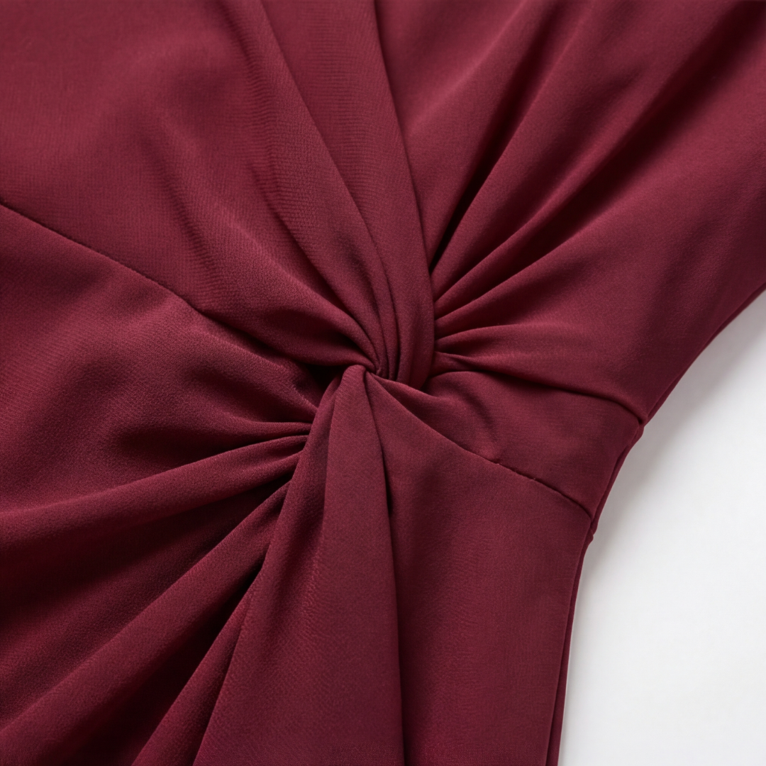 Velara™ – Gathered Twist Waist Dress