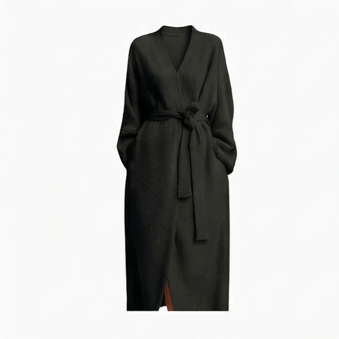 Full Length Velvet Robe for Women - Soft Wrap Style Loungewear