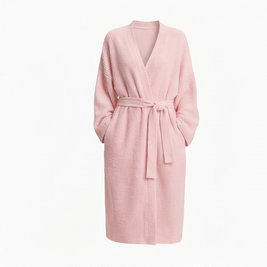Full Length Velvet Robe for Women - Soft Wrap Style Loungewear